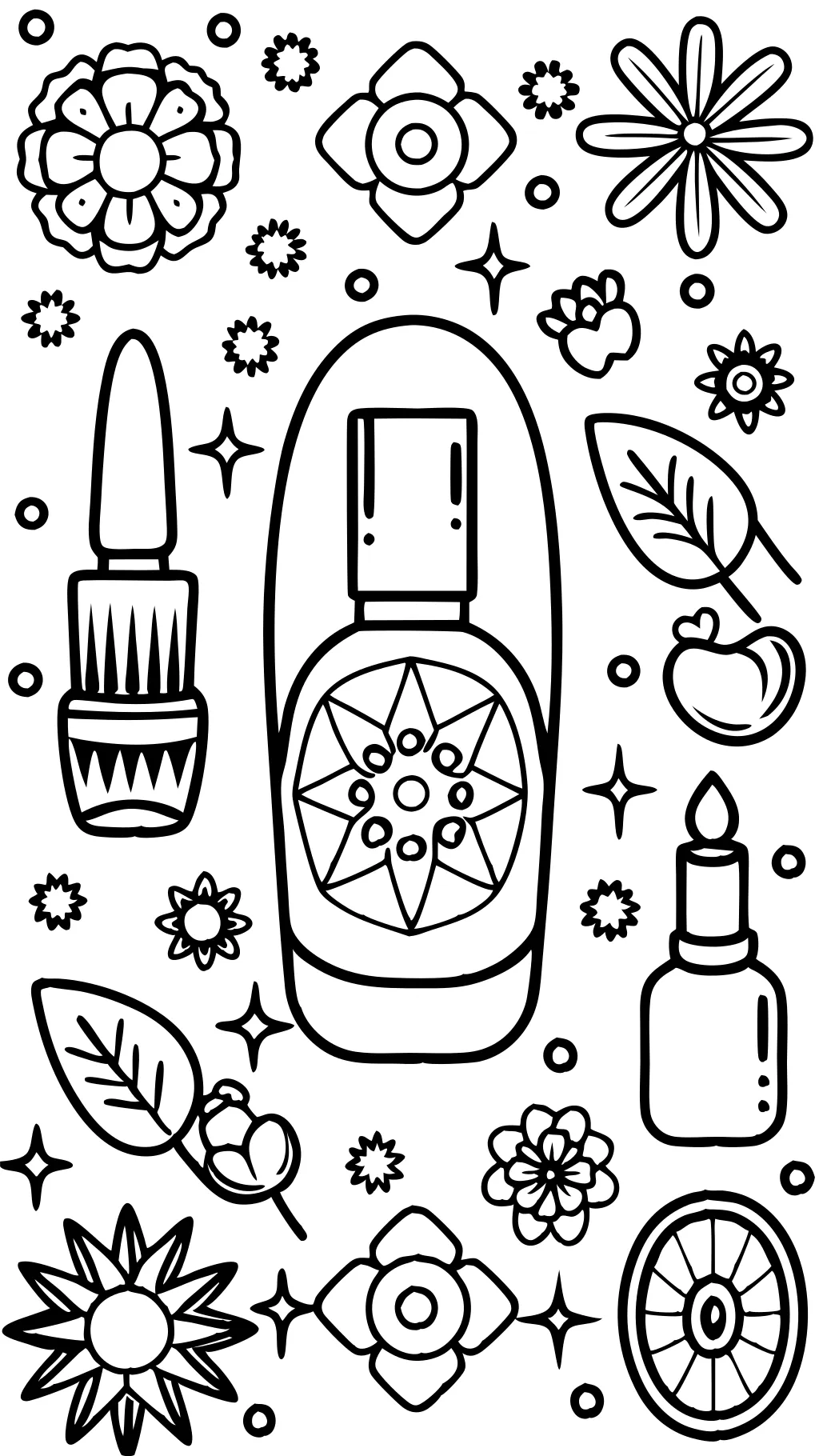 nail coloring page